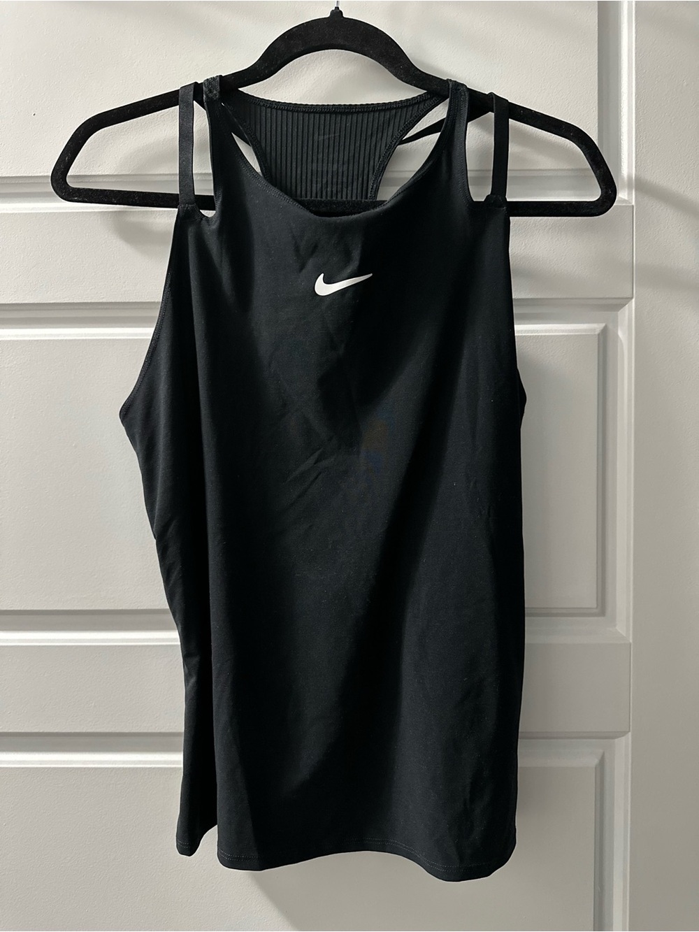 Nike Black Athletic Double-Strap Tank Top